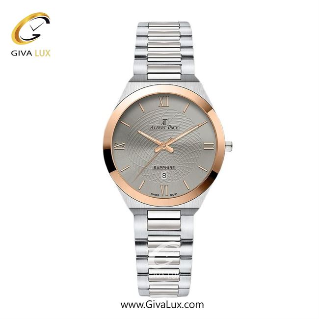ساعت مچی اورجینال زنانه آلبرت ترایس رزگلد | نقره ای| طوسی| کد رفرنس AT20318