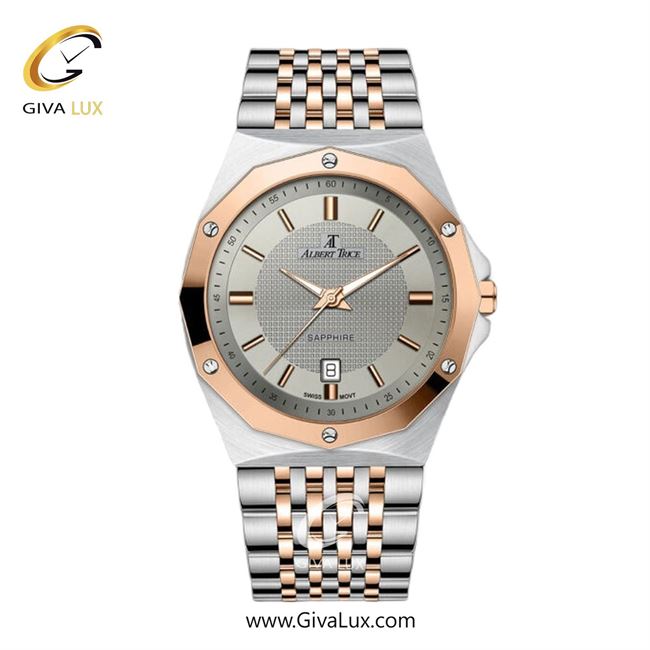 ساعت مچی اورجینال مردانه آلبرت ترایس رزگلد | رزگلد-نقره ای| نقره ای| کد رفرنس AT20319