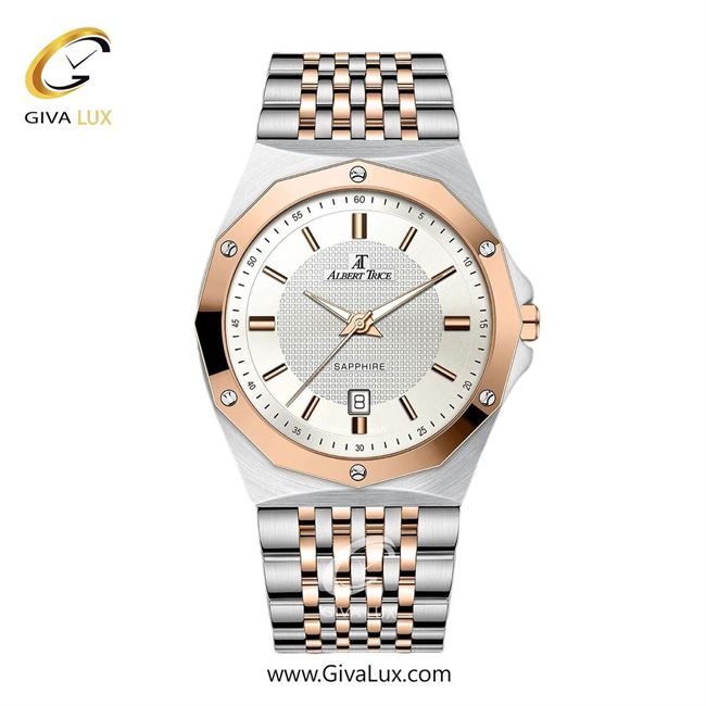 ساعت مچی اورجینال مردانه آلبرت ترایس رزگلد | نقره ای-رزگلد| نقره ای| کد رفرنس AT20319