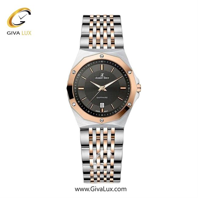 ساعت مچی اورجینال زنانه آلبرت ترایس رزگلد | رزگلد-نقره ای| مشکی| کد رفرنس AT20320