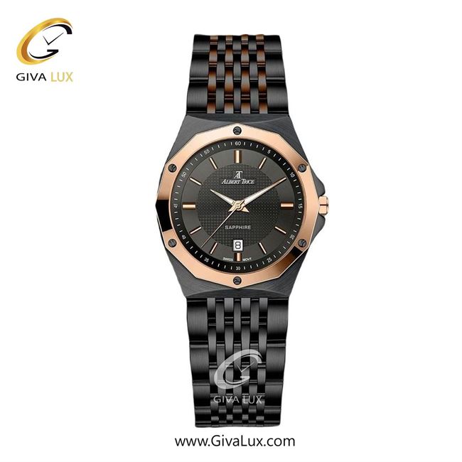 ساعت مچی اورجینال زنانه آلبرت ترایس رزگلد | مشکی| مشکی| کد رفرنس AT20320