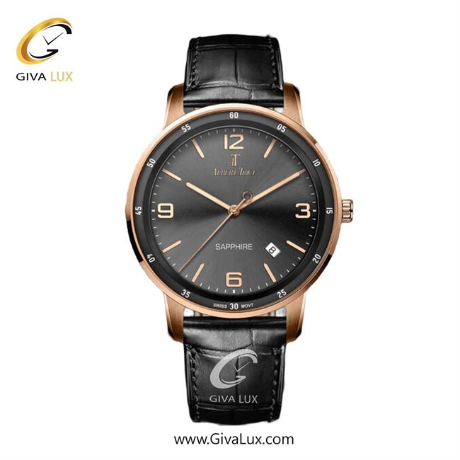ساعت مچی اورجینال مردانه آلبرت ترایس رزگلد-مشکی | مشکی| مشکی| کد رفرنس AT20323