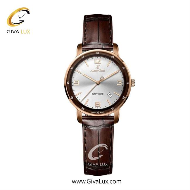 ساعت مچی اورجینال زنانه آلبرت ترایس رزگلد-قهوه ای | قهوه ای| نقره ای| کد رفرنس AT20324