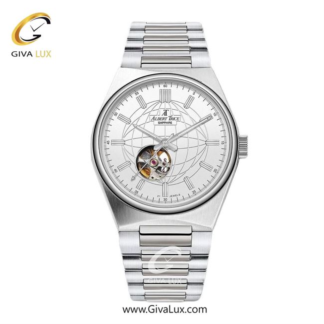 ساعت مچی اورجینال مردانه آلبرت ترایس نقره ای | نقره ای| نقره ای| کد رفرنس AT20325