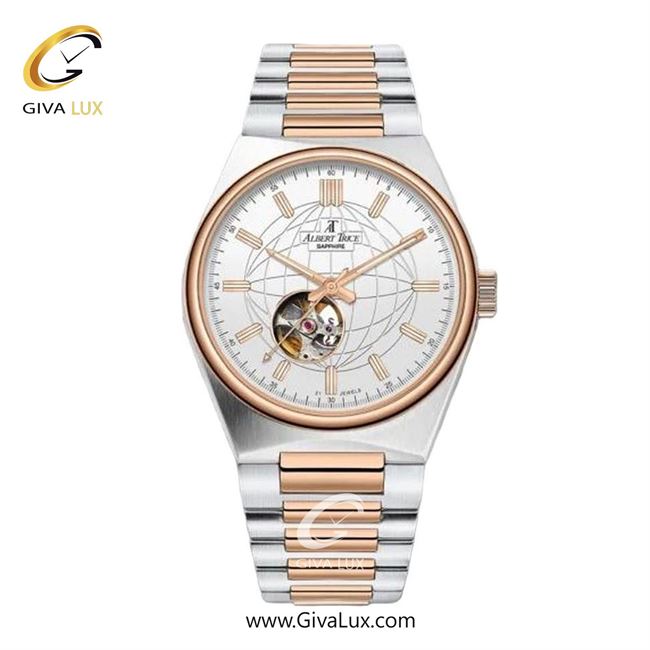 ساعت مچی اورجینال مردانه آلبرت ترایس رزگلد | نقره ای-رزگلد| نقره ای| کد رفرنس AT20325
