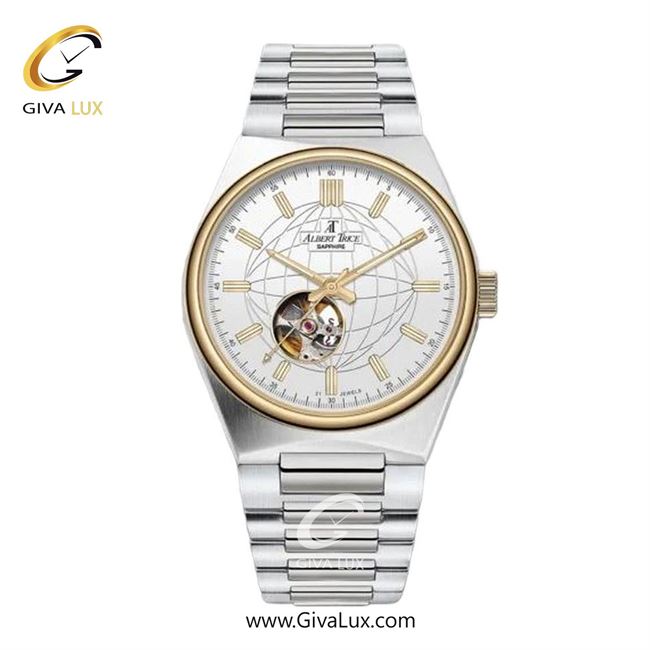 ساعت مچی اورجینال مردانه آلبرت ترایس طلایی | نقره ای| نقره ای| کد رفرنس AT20325