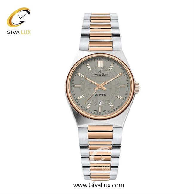 ساعت مچی اورجینال زنانه آلبرت ترایس رزگلد-نقره ای | رزگلد-نقره ای| طوسی| کد رفرنس AT20328