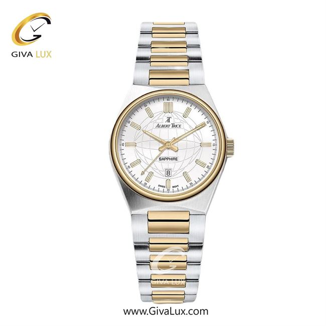ساعت مچی اورجینال زنانه آلبرت ترایس طلایی-نقره ای | طلایی-نقره ای| سفید| کد رفرنس AT20328