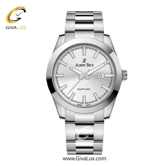 ساعت مچی اورجینال مردانه آلبرت ترایس نقره ای | نقره ای| نقره ای| کد رفرنس AT20329