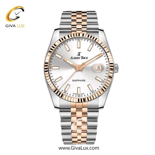 ساعت مچی اورجینال مردانه آلبرت ترایس رزگلد | نقره ای-رزگلد| نقره ای| کد رفرنس AT20331