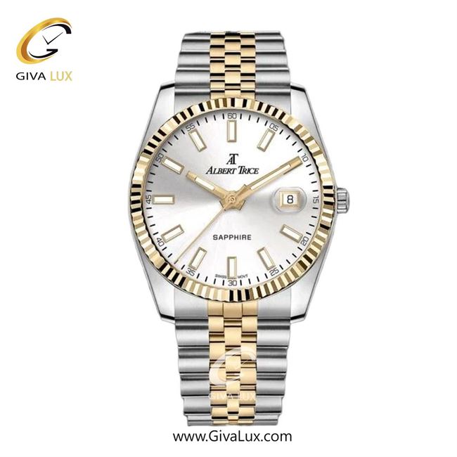 ساعت مچی اورجینال مردانه آلبرت ترایس طلایی | نقره ای-طلایی| نقره ای| کد رفرنس AT20331