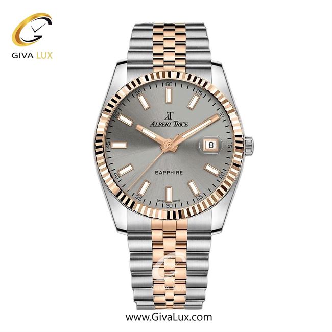 ساعت مچی اورجینال مردانه آلبرت ترایس رزگلد | رزگلد-نقره ای| طوسی| کد رفرنس AT20331