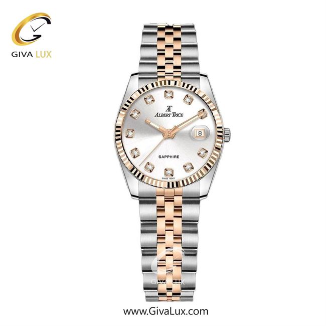ساعت مچی اورجینال زنانه آلبرت ترایس رزگلد | رزگلد-نقره ای| نقره ای| کد رفرنس AT20332