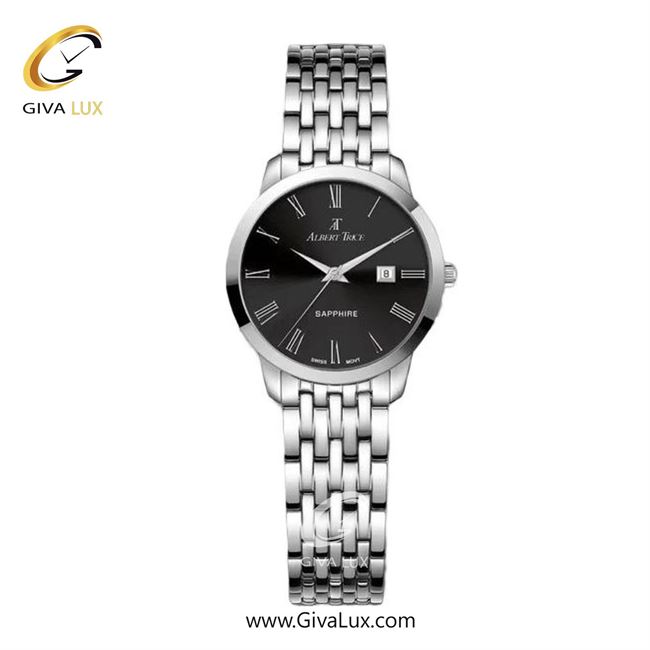 ساعت مچی اورجینال زنانه آلبرت ترایس نقره ای | نقره ای| مشکی| کد رفرنس AT20336
