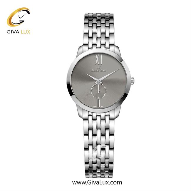 ساعت مچی اورجینال زنانه آلبرت ترایس دو موتوره زیر ثانیه نقره ای | نقره ای| طوسی| کد رفرنس AT20338