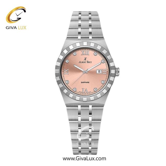 ساعت مچی اورجینال زنانه آلبرت ترایس نقره ای | نقره ای| صورتی| کد رفرنس AT20340