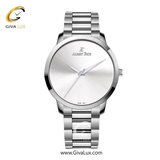 ساعت مچی اورجینال مردانه آلبرت ترایس نقره ای | نقره ای| نقره ای| کد رفرنس AT20341