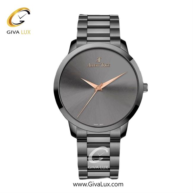 ساعت مچی اورجینال مردانه آلبرت ترایس تیتانیوم | تیتانیوم(زغالی)| دودی|تیتانیوم| کد رفرنس AT20341
