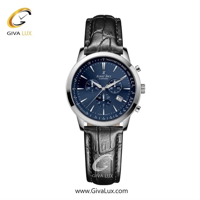 ساعت مچی اورجینال زنانه آلبرت ترایس سه موتوره کرنوگراف نقره ای | مشکی| سرمه ای| کد رفرنس AT20346