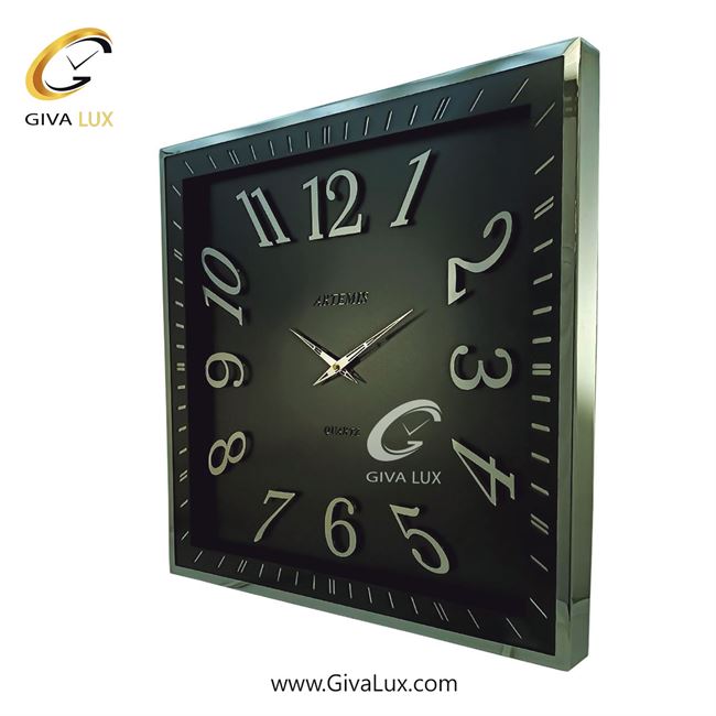 ساعت دیواری اورجینال آرتمیس آلیاژ فلزی طلایی| کد رفرنس 90021، مدل: 2038GoldBlack 2038-Silver-Black-2.jpg