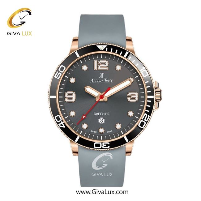 ساعت مچی اورجینال مردانه آلبرت ترایس مشکی-رزگلد | آبی خاکستری| طوسی| کد رفرنس AT20400
