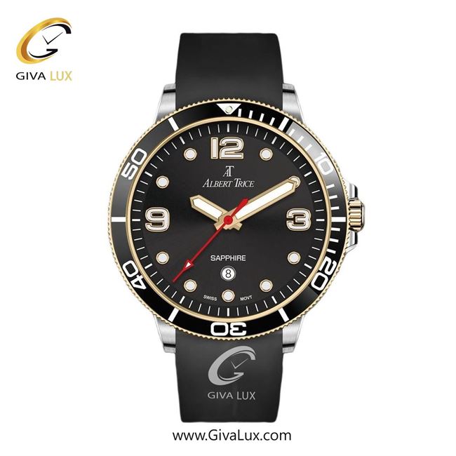 ساعت مچی اورجینال مردانه آلبرت ترایس طلایی-نقره ای | مشکی| مشکی| کد رفرنس AT20400
