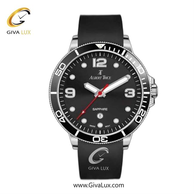 ساعت مچی اورجینال مردانه آلبرت ترایس نقره ای | مشکی| مشکی| کد رفرنس AT20400
