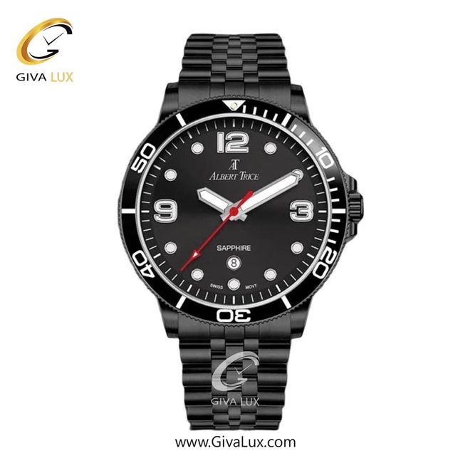 ساعت مچی اورجینال مردانه آلبرت ترایس مشکی | مشکی| مشکی| کد رفرنس AT20400S
