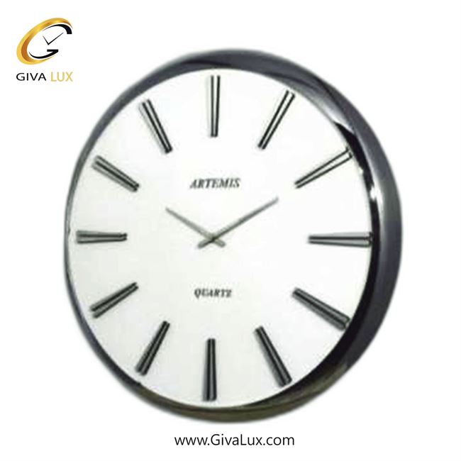 ساعت دیواری اورجینال آرتمیس آلیاژ فلزی نقره ای| کد رفرنس 2045A