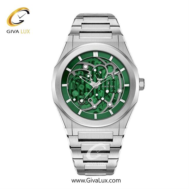 ساعت مچی اورجینال مردانه آلبرت ترایس نقره ای | نقره ای| سبز| کد رفرنس AT20500