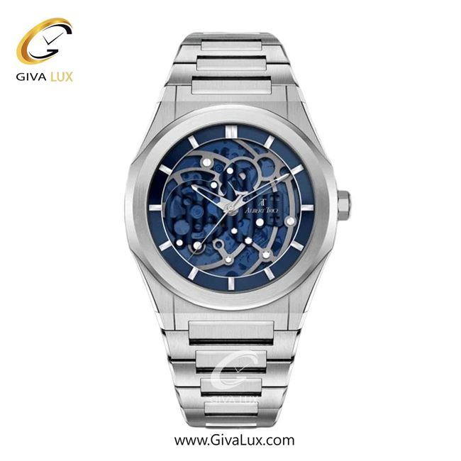 ساعت مچی اورجینال مردانه آلبرت ترایس نقره ای | نقره ای| سرمه ای| کد رفرنس AT20500