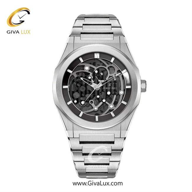 ساعت مچی اورجینال مردانه آلبرت ترایس نقره ای | نقره ای| مشکی| کد رفرنس AT20500