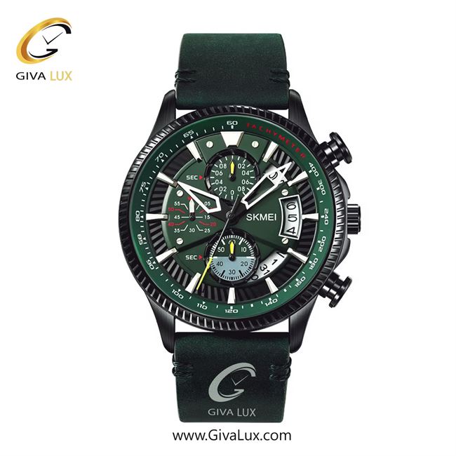 ساعت مچی اورجینال مردانه اسکمی (Skmei) سه موتوره کرنوگراف سبز | سبز| سبز| کد رفرنس 2059