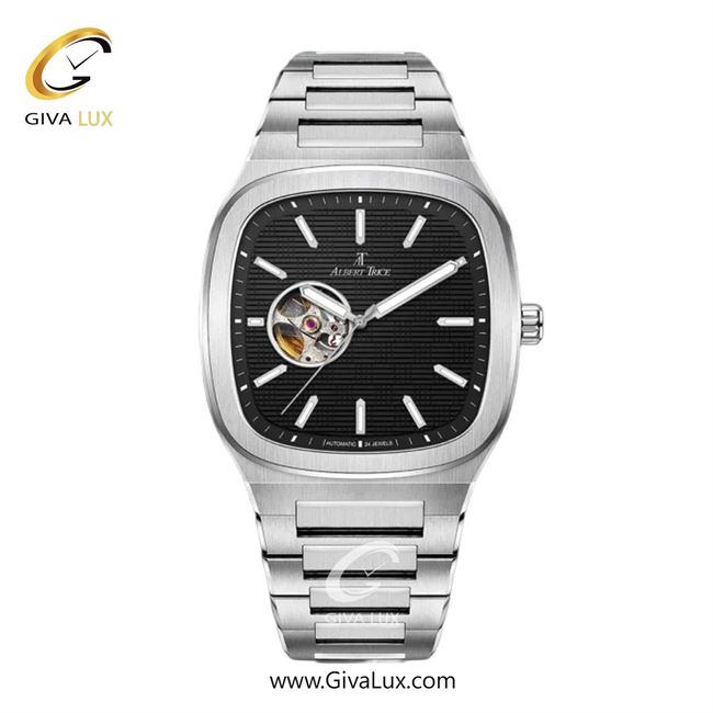 ساعت مچی اورجینال مردانه آلبرت ترایس نقره ای | نقره ای| مشکی| کد رفرنس AT20600