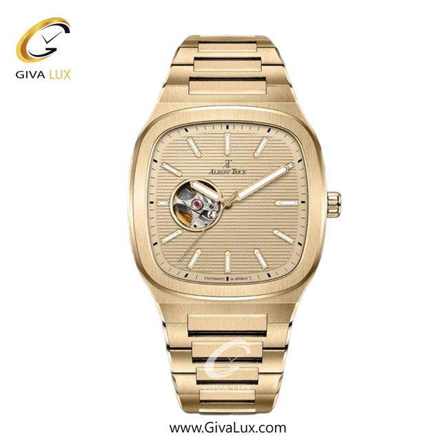 ساعت مچی اورجینال مردانه آلبرت ترایس طلایی | طلایی| طلایی| کد رفرنس AT20600