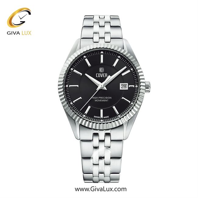 ساعت مچی اورجینال مردانه کاور نقره ای | نقره ای| مشکی| کد رفرنس CO208.01