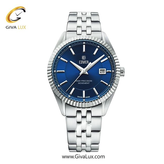 ساعت مچی اورجینال مردانه کاور نقره ای | نقره ای| سرمه ای| کد رفرنس CO208.03