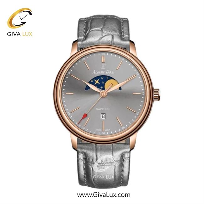 ساعت مچی اورجینال مردانه آلبرت ترایس رزگلد | طوسی| طوسی| کد رفرنس AT20800