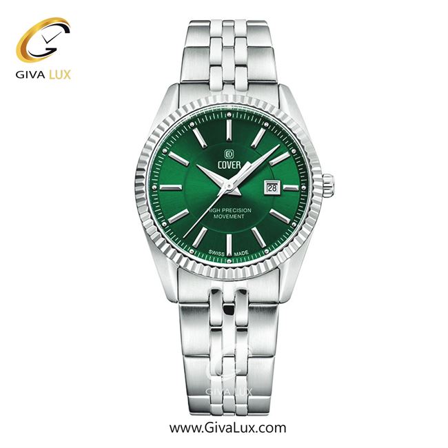 ساعت مچی اورجینال زنانه کاور نقره ای | نقره ای| سبز| کد رفرنس CO209.08