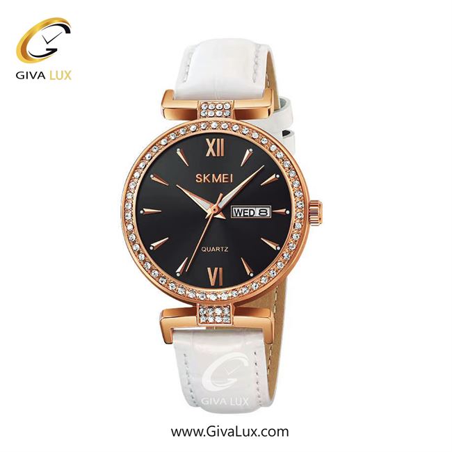 ساعت مچی اورجینال زنانه اسکمی (Skmei) رزگلد | سفید| مشکی| کد رفرنس 2090