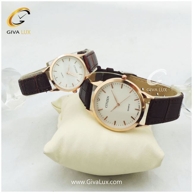 ست ساعت مچی بند چرمی سیتیزن