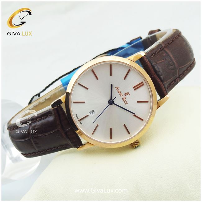 ساعت مچی زنانه بند چرمی آلبرت ترایس مدل AT20273