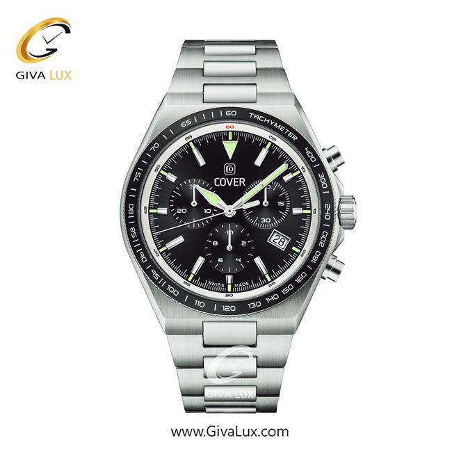 ساعت مچی اورجینال مردانه کاور سه موتوره کرنوگراف مشکی | نقره ای| مشکی| کد رفرنس CO212.01