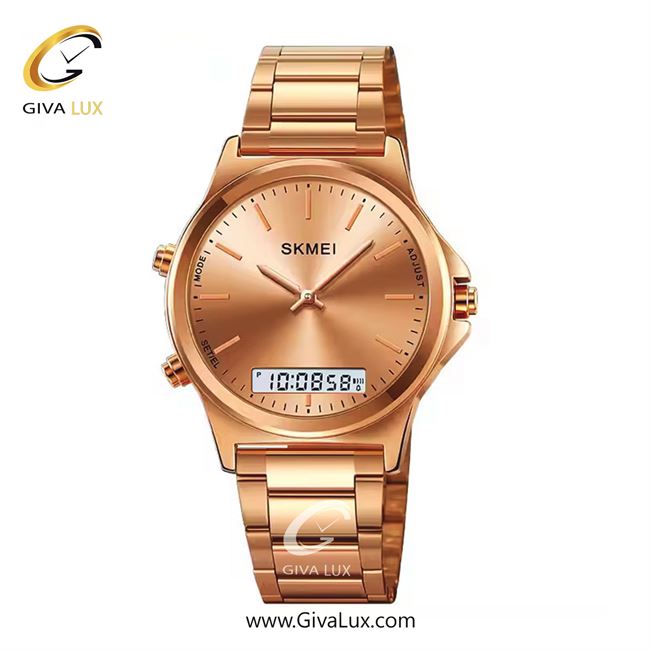 ساعت مچی اورجینال مردانه اسکمی (Skmei) سه زمانه رزگلد | رزگلد| رزگلد| کد رفرنس 2120