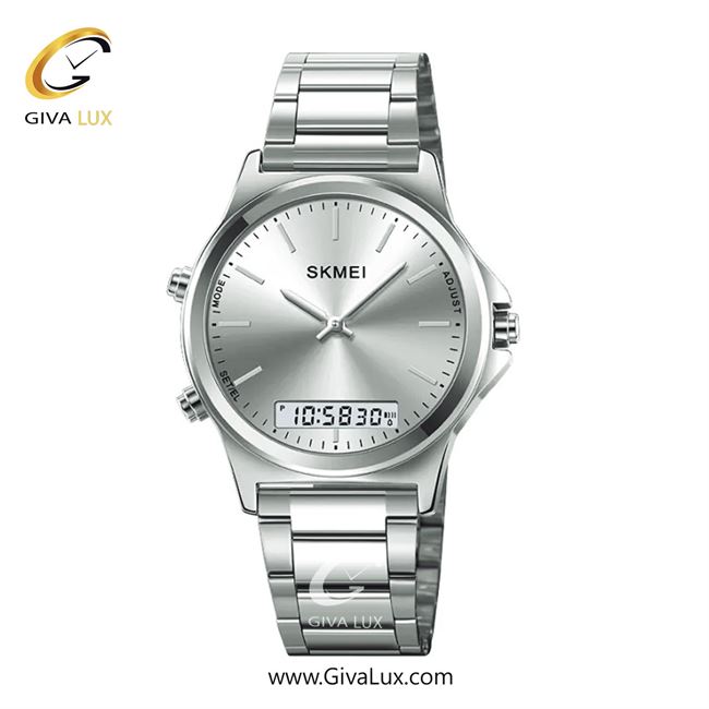 ساعت مچی اورجینال مردانه اسکمی (Skmei) سه زمانه نقره ای | نقره ای| نقره ای| کد رفرنس 2120