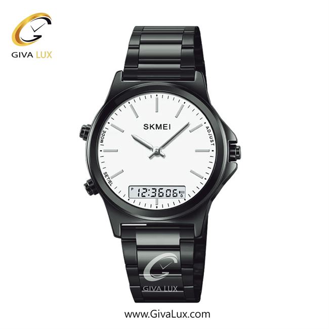 ساعت مچی اورجینال مردانه اسکمی (Skmei) سه زمانه مشکی | مشکی| سفید| کد رفرنس 2120