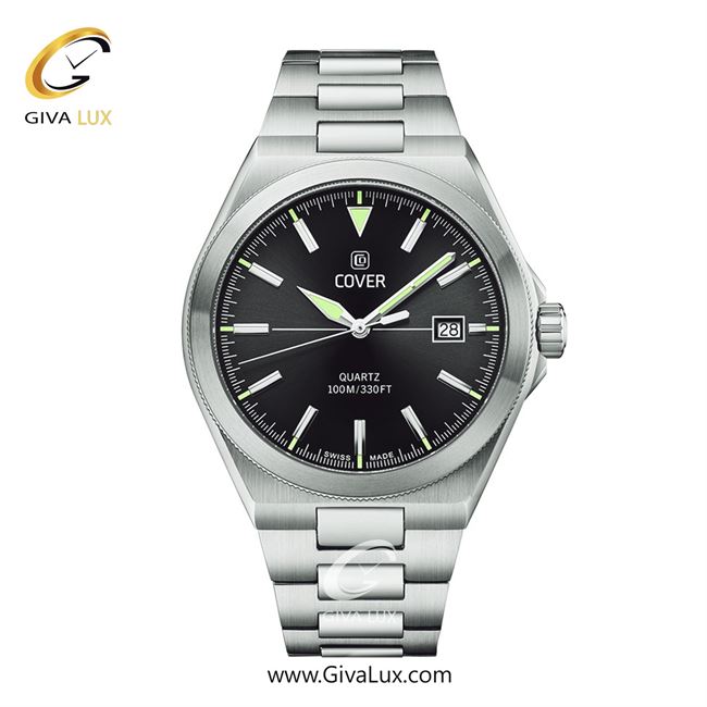 ساعت مچی اورجینال مردانه کاور نقره ای | نقره ای| مشکی| کد رفرنس CO213.01