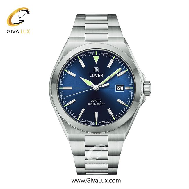 ساعت مچی اورجینال مردانه کاور نقره ای | نقره ای| سرمه ای| کد رفرنس CO213.02