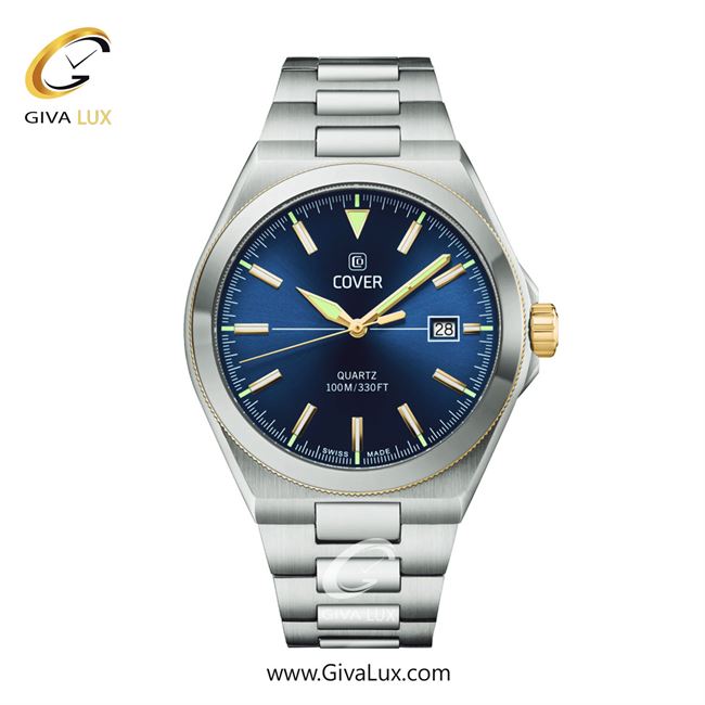 ساعت مچی اورجینال مردانه کاور نقره ای-طلایی | نقره ای| سرمه ای| کد رفرنس CO213.04