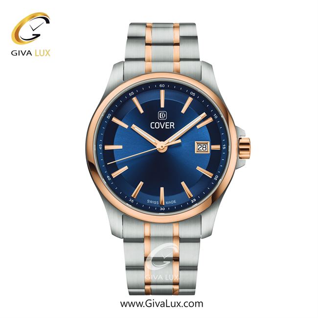 ساعت مچی اورجینال مردانه کاور رزگلد | رزگلد-نقره ای| سرمه ای| کد رفرنس CO214.09
